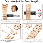 Stainless Steel Apple Watch Band Ultra Light in Rose Gold - The Pink Pineapple 850