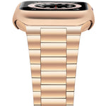 Stainless Steel Apple Watch Band Ultra Light in Rose Gold - The Pink Pineapple 850