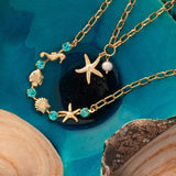 Starfish Pendant Necklace - 4NGE7BGMDP - The Pink Pineapple 850