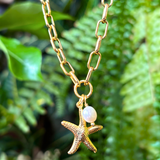 Starfish Pendant Necklace - 4NGE7BGMDP - The Pink Pineapple 850