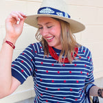 Starlight Stripe Lightweight Short Sleeve Sweater - The Pink Pineapple 850