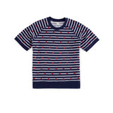 Starlight Stripe Lightweight Short Sleeve Sweater - The Pink Pineapple 850