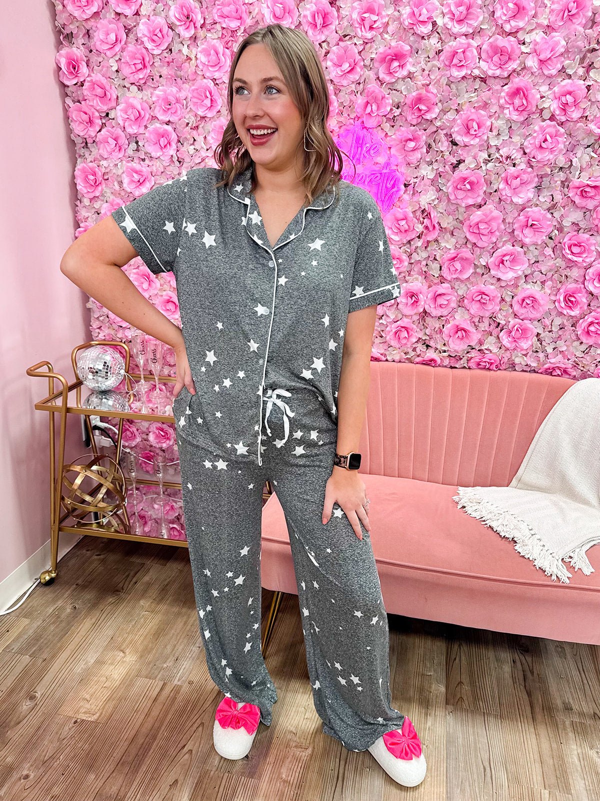 Starry Night Pajama Top - The Pink Pineapple 850