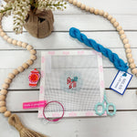 Stars & Stripes Bow Mini Canvas - The Pink Pineapple 850