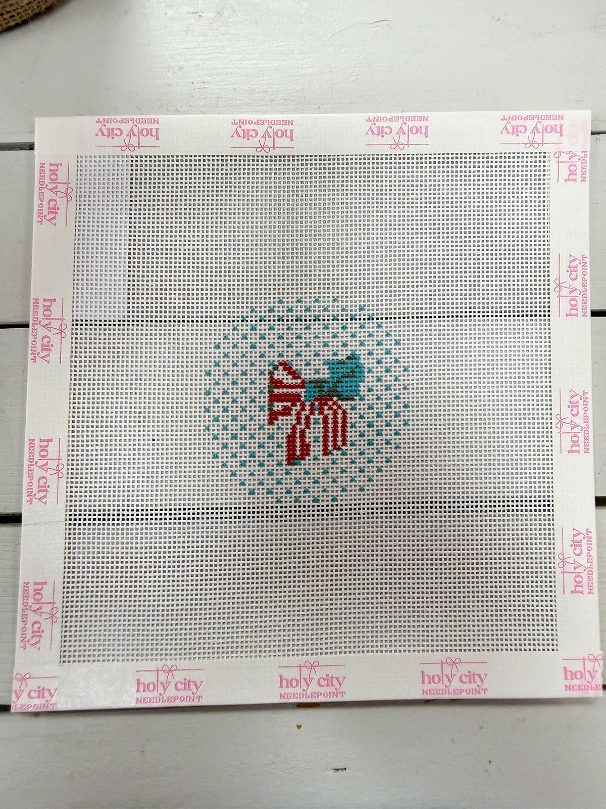 Stars & Stripes Bow Mini Canvas - The Pink Pineapple 850