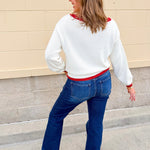 Stars & Stripes Classic Knit Sweater - The Pink Pineapple 850