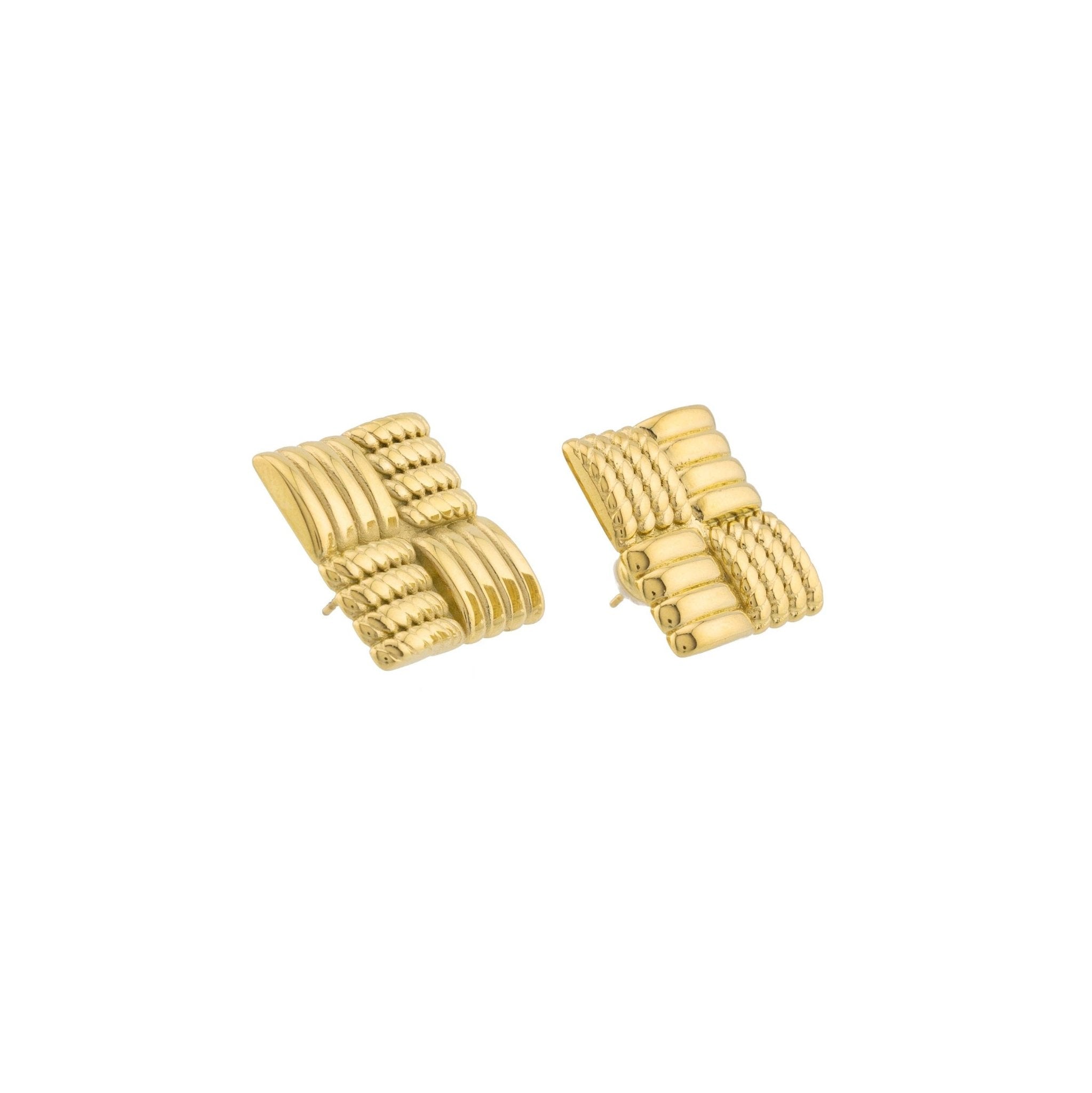 Statement Aspen Squared Studs - The Pink Pineapple 850