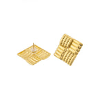 Statement Aspen Squared Studs - The Pink Pineapple 850