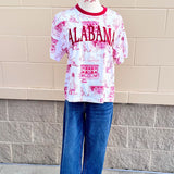 [Stewart Simmons] Alabama Team Toile Embroidered Tee - The Pink Pineapple 850