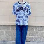 [Stewart Simmons] Auburn Team Toile Embroidered Tee - The Pink Pineapple 850