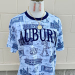 [Stewart Simmons] Auburn Team Toile Embroidered Tee - The Pink Pineapple 850