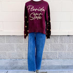 [Stewart Simmons] Florida State Mockneck Sweater - The Pink Pineapple 850