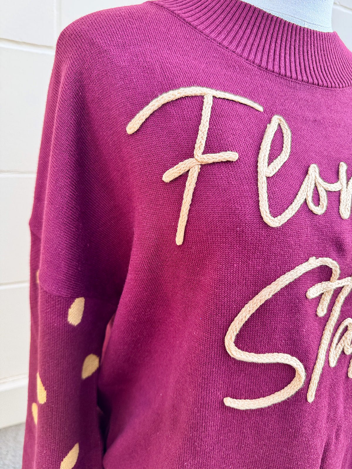 [Stewart Simmons] Florida State Mockneck Sweater - The Pink Pineapple 850