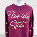 [Stewart Simmons] Florida State Mockneck Sweater - The Pink Pineapple 850