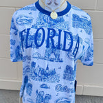 [Stewart Simmons] Florida Team Toile Embroidered Tee - The Pink Pineapple 850