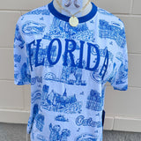 [Stewart Simmons] Florida Team Toile Embroidered Tee - The Pink Pineapple 850