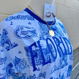 [Stewart Simmons] Florida Team Toile Embroidered Tee - The Pink Pineapple 850