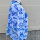 [Stewart Simmons] Florida Team Toile Embroidered Tee - The Pink Pineapple 850