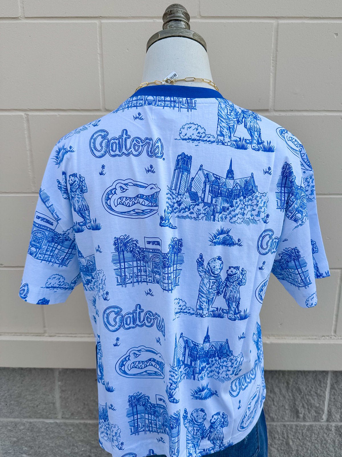 [Stewart Simmons] Florida Team Toile Embroidered Tee - The Pink Pineapple 850