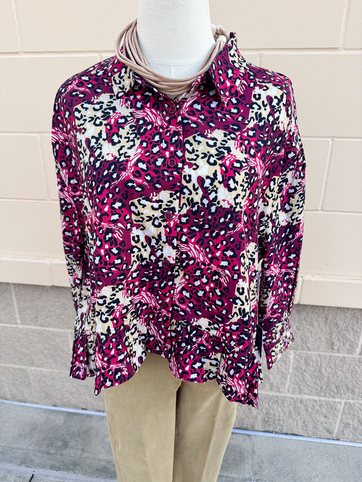 [Stewart Simmons] FSU Homecoming Ruffle Top - The Pink Pineapple 850