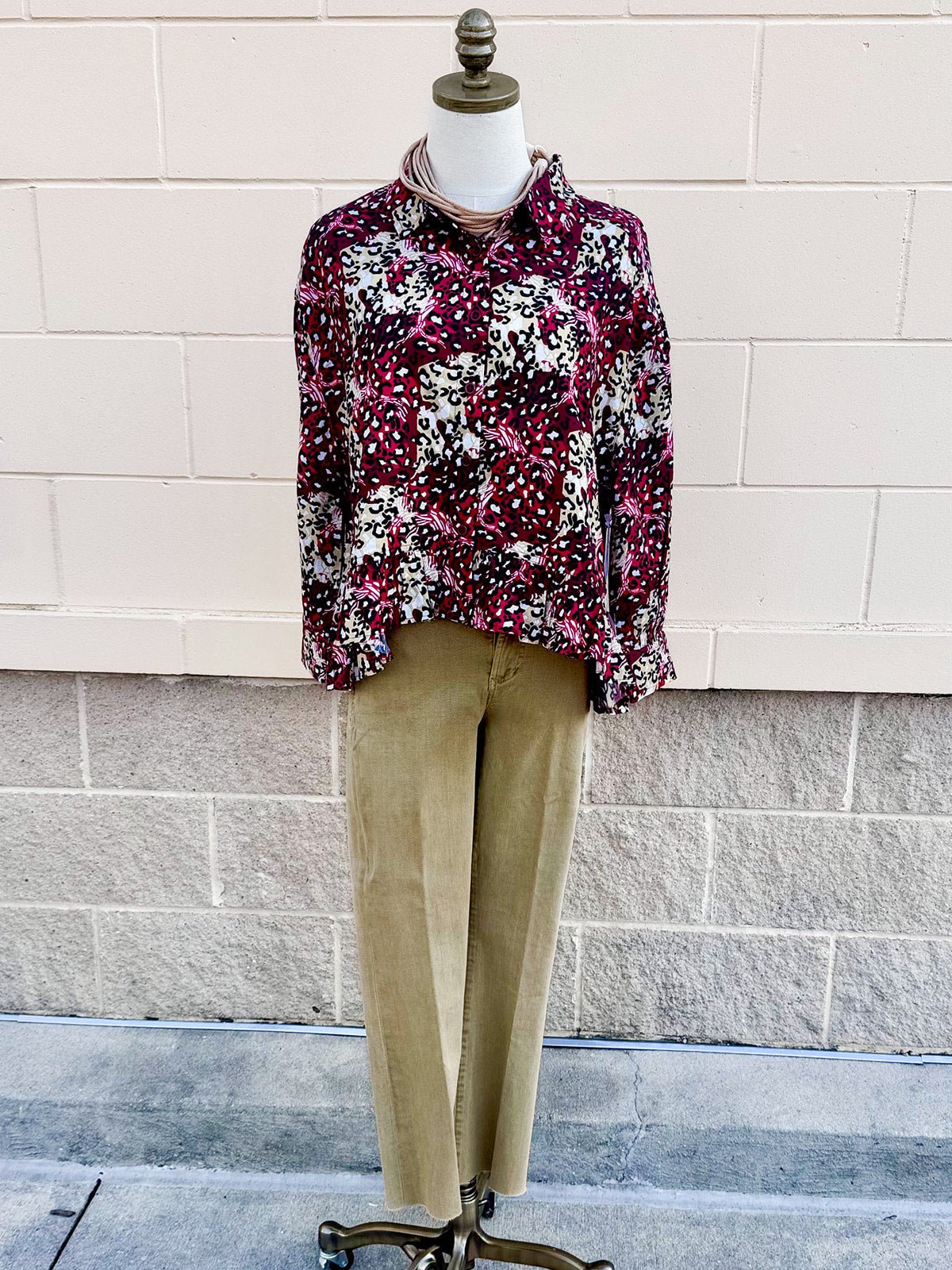 [Stewart Simmons] FSU Homecoming Ruffle Top - The Pink Pineapple 850