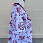 [Stewart Simmons] FSU Team Toile Embroidered Tee - The Pink Pineapple 850