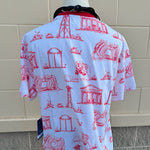 [Stewart Simmons] Georgia Team Toile Embroidered Tee - The Pink Pineapple 850