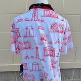 [Stewart Simmons] Georgia Team Toile Embroidered Tee - The Pink Pineapple 850
