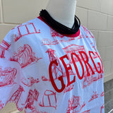 [Stewart Simmons] Georgia Team Toile Embroidered Tee - The Pink Pineapple 850