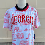 [Stewart Simmons] Georgia Team Toile Embroidered Tee - The Pink Pineapple 850