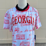 [Stewart Simmons] Georgia Team Toile Embroidered Tee - The Pink Pineapple 850