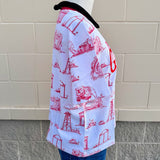 [Stewart Simmons] Georgia Team Toile Embroidered Tee - The Pink Pineapple 850