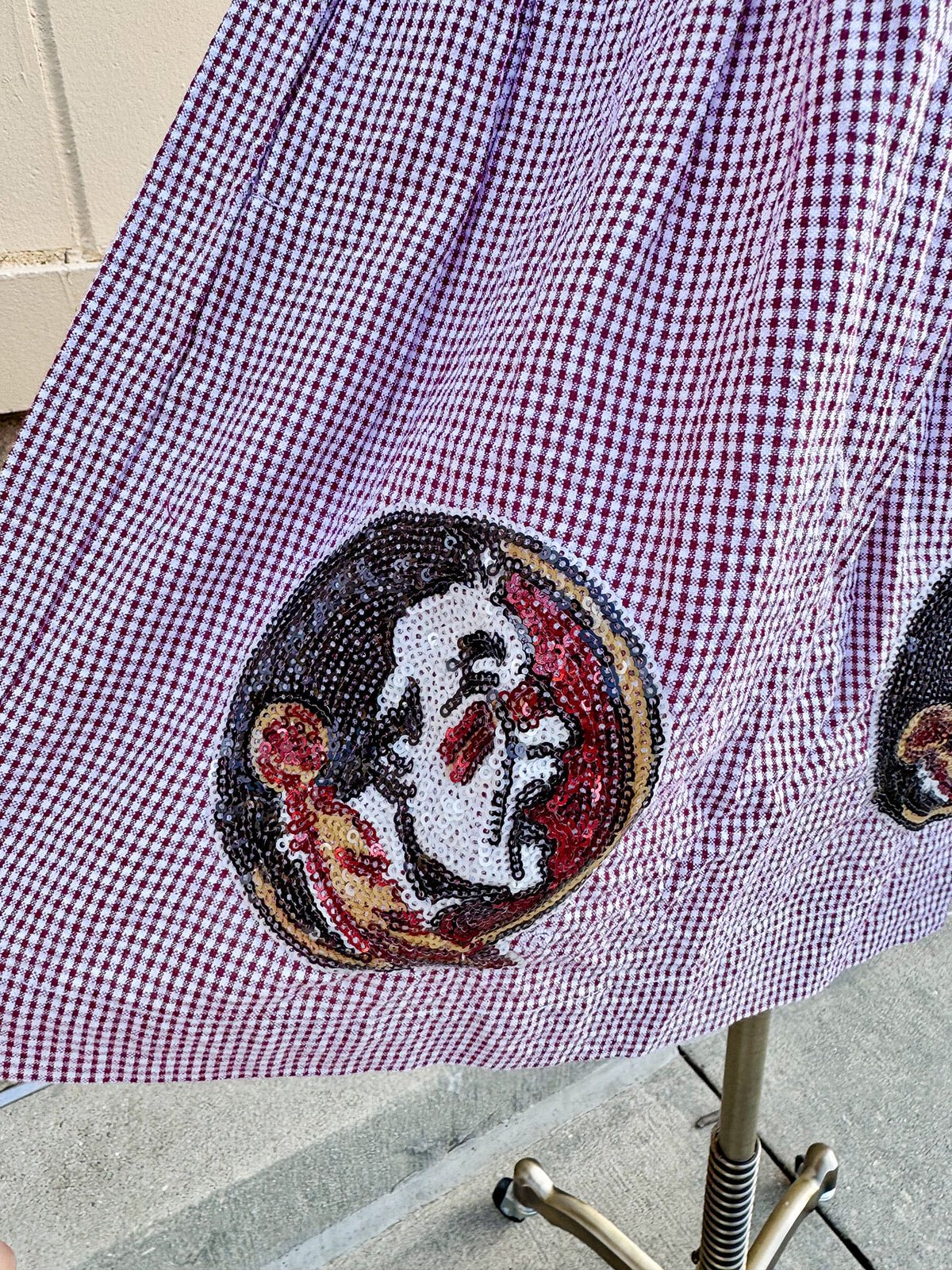 [Stewart Simmons] Good Sport Seersucker FSU Dress - The Pink Pineapple 850