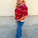 [Stewart Simmons] Merit Puff Sleeve Sweater | Alabama - The Pink Pineapple 850