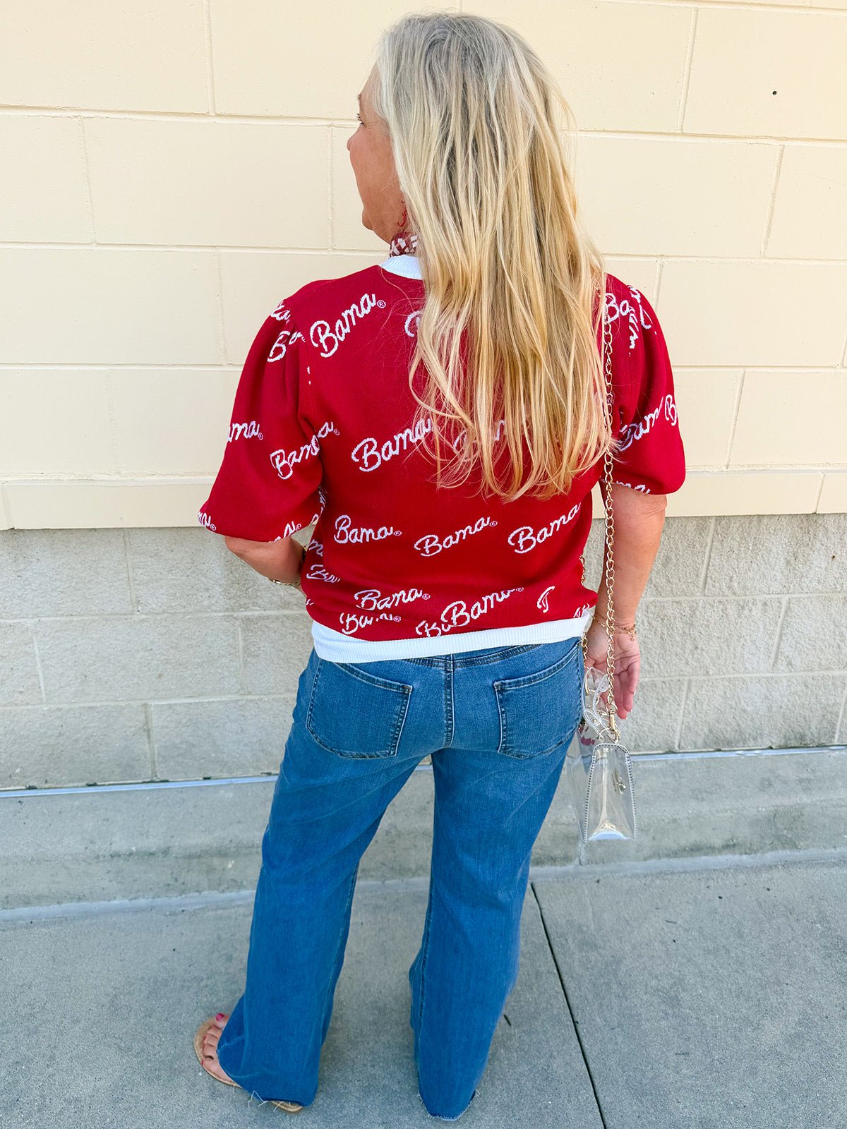 [Stewart Simmons] Merit Puff Sleeve Sweater | Alabama - The Pink Pineapple 850