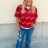[Stewart Simmons] Merit Puff Sleeve Sweater | Alabama - The Pink Pineapple 850
