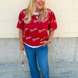 [Stewart Simmons] Merit Puff Sleeve Sweater | Alabama - The Pink Pineapple 850