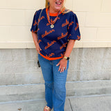[Stewart Simmons] Merit Puff Sleeve Sweater | Auburn - The Pink Pineapple 850