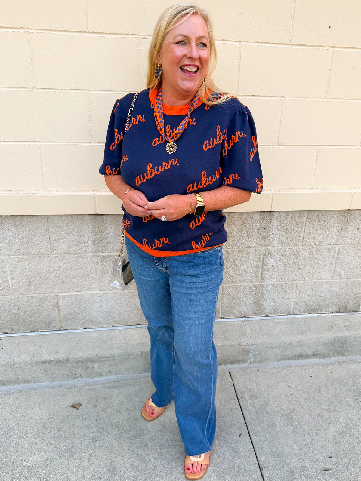 [Stewart Simmons] Merit Puff Sleeve Sweater | Auburn - The Pink Pineapple 850