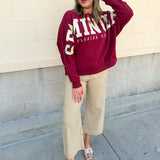 [Stewart Simmons] The Heritage Plaid Crewneck | FSU - The Pink Pineapple 850