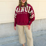 [Stewart Simmons] The Heritage Plaid Crewneck | FSU - The Pink Pineapple 850