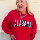 [Stewart Simmons] The Legacy Fleece Crewneck | Alabama - The Pink Pineapple 850