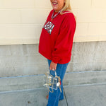 [Stewart Simmons] The Legacy Fleece Crewneck | Alabama - The Pink Pineapple 850