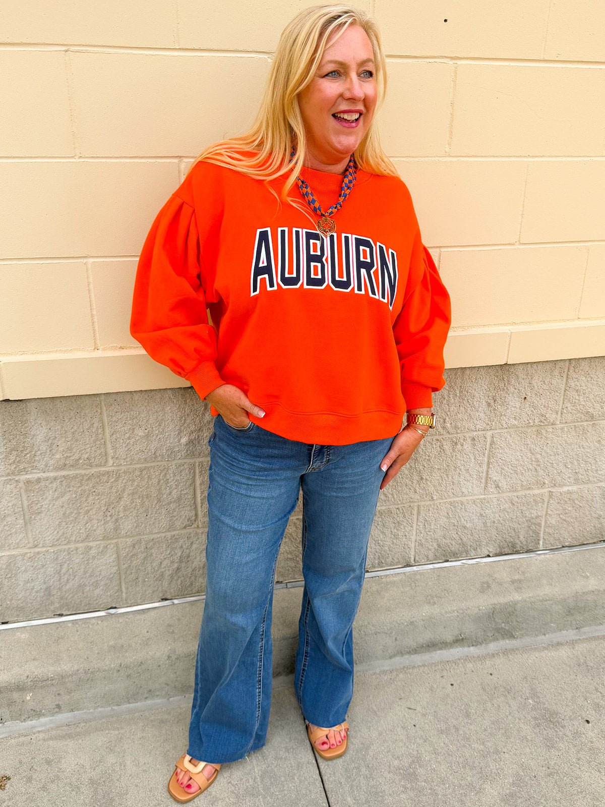 [Stewart Simmons] The Legacy Fleece Crewneck | Auburn - The Pink Pineapple 850