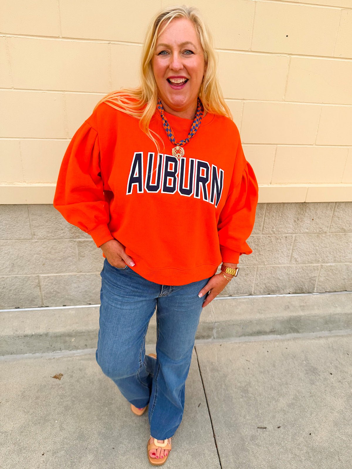 [Stewart Simmons] The Legacy Fleece Crewneck | Auburn - The Pink Pineapple 850