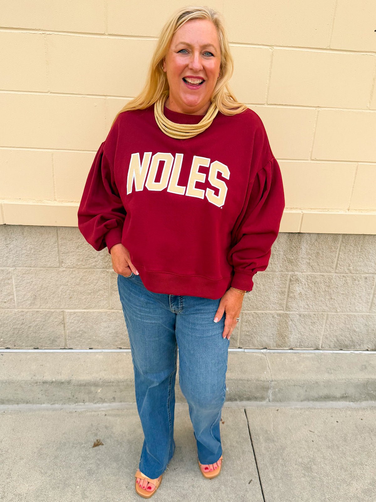 [Stewart Simmons] The Legacy Fleece Crewneck | FSU - The Pink Pineapple 850