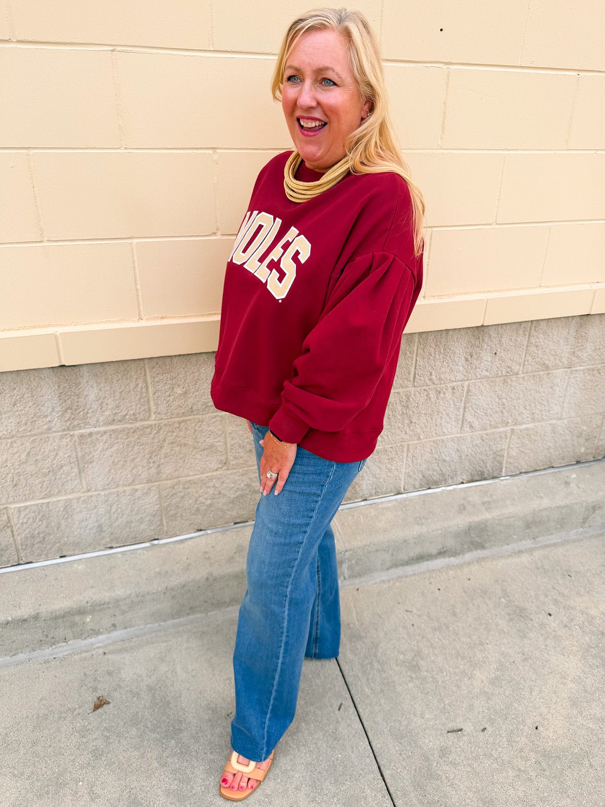 [Stewart Simmons] The Legacy Fleece Crewneck | FSU - The Pink Pineapple 850