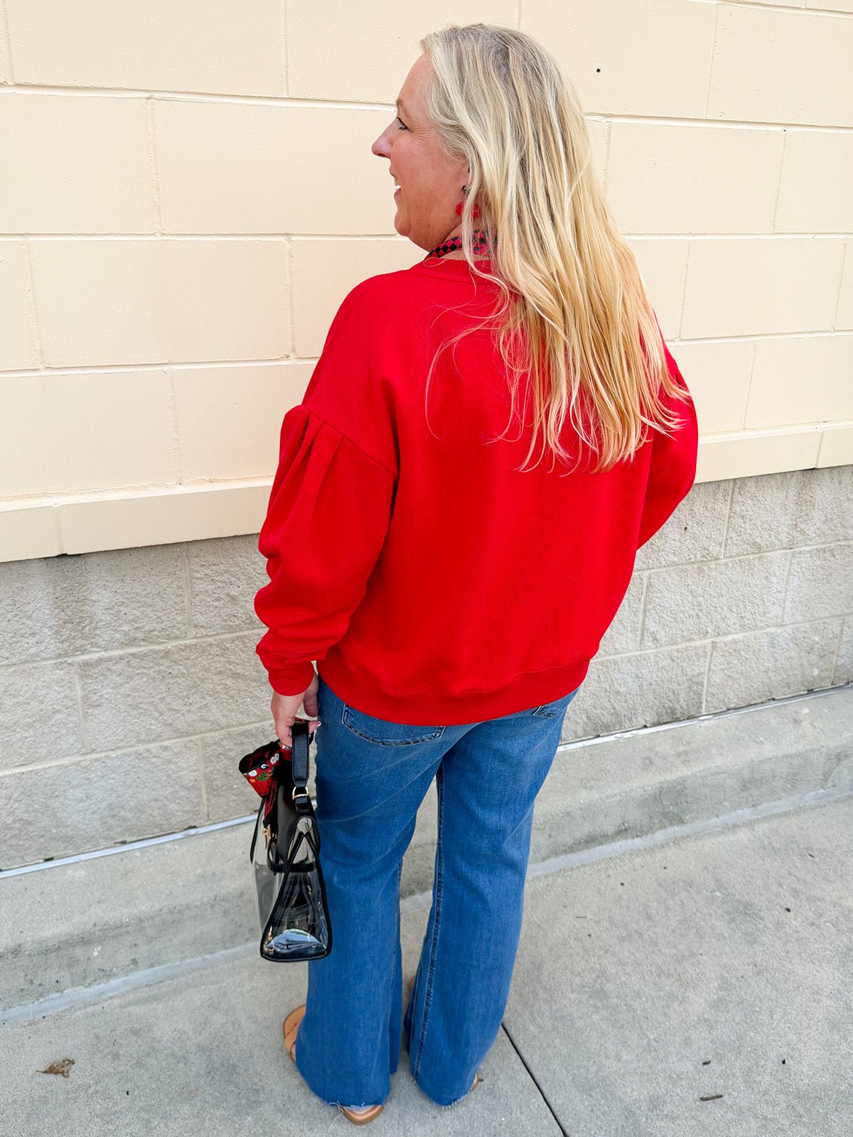 [Stewart Simmons] The Legacy Fleece Crewneck | Georgia - The Pink Pineapple 850