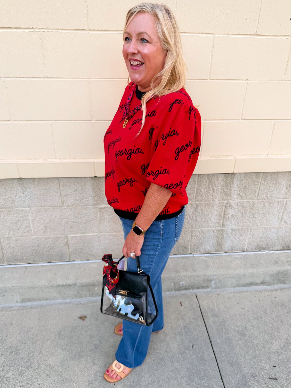 [Stewart Simmons] The Merit Puff Sleeve Sweater | Georgia - The Pink Pineapple 850