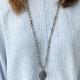 Stonehaven Agate Pendant Necklace - The Pink Pineapple 850